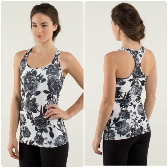 Lululemon Tops - LULULEMON Cool Racerback CRB Tank Top Brisk Bloom Floral Unlined Y2K Gym Yoga